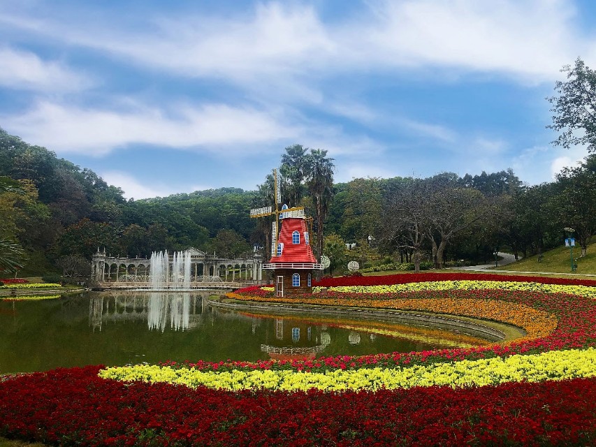广州云台花园全景视频,广州云台花园美景
