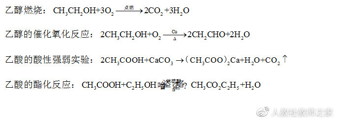 化学必修二乙醇与乙酸知识点总结,高一化学必修二乙酸的性质实验