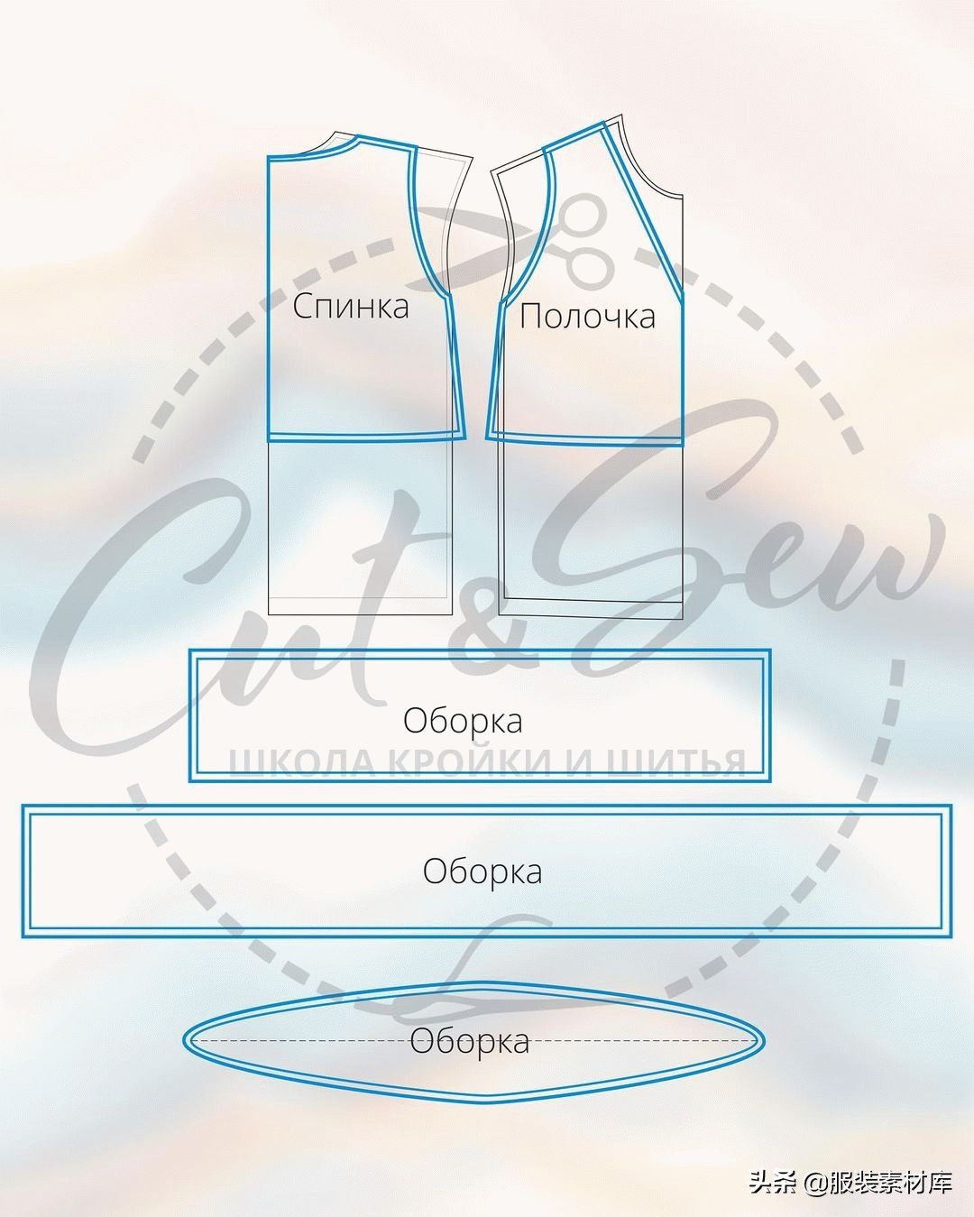 超简单的款式图,时尚法式图纸