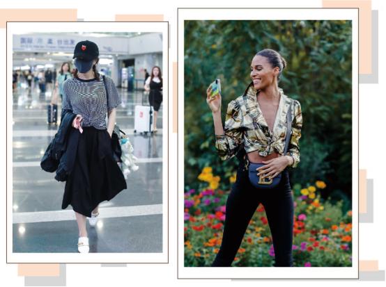 宽松t恤怎么塞衣角复古穿搭,韩版百搭t恤衣角打结神器收腰