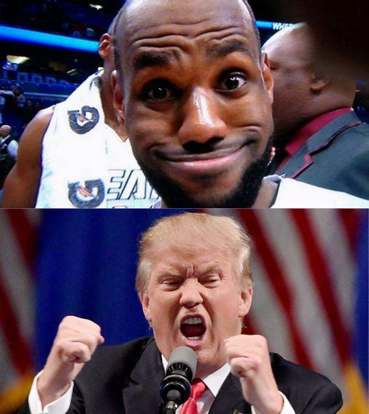 头号詹黑：唐纳德-特朗普！勒布朗小兄弟TT与卡戴珊又发合照了