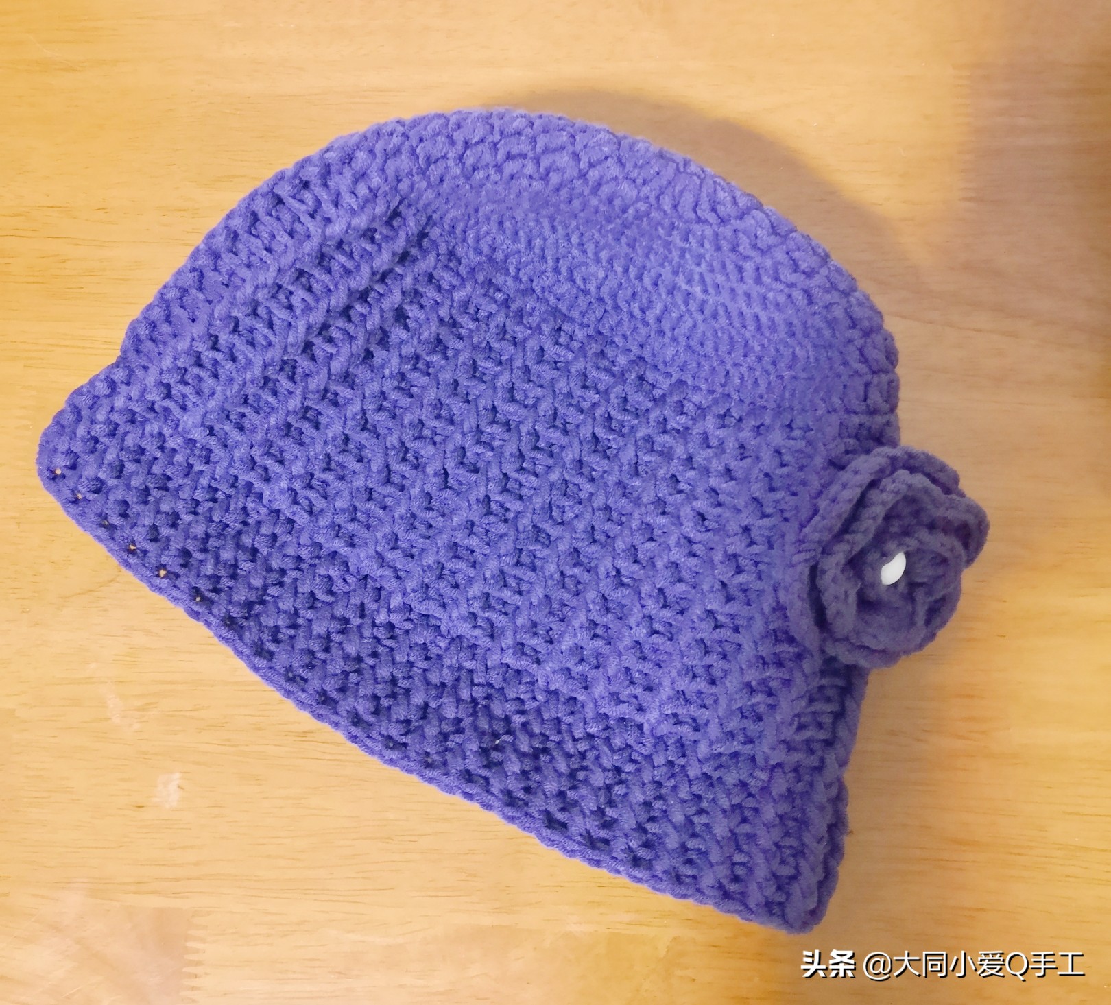 钩针编织冬季中老年帽子教程,钩帽子的视频冬天老太太帽子钩法