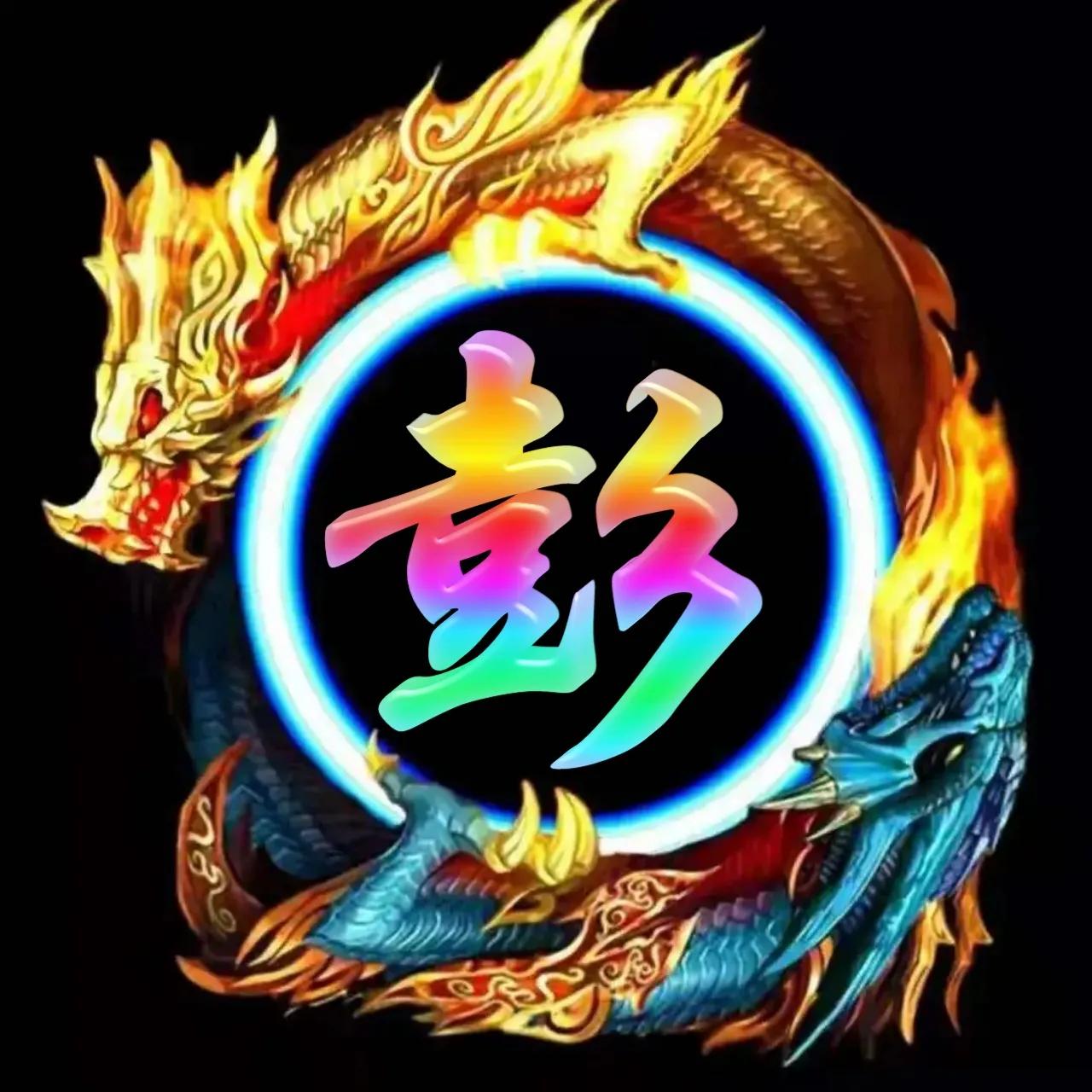 李姓氏微信头像带龙图案,冰墩墩姓氏微信头像龙