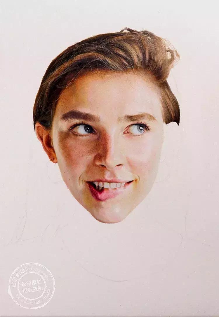 惊艳的彩铅画兔子,惊艳唯美的彩铅画