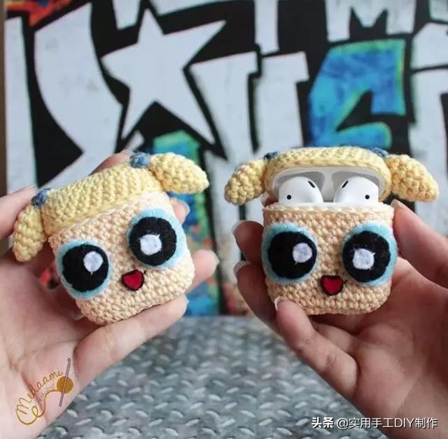 针织手机壳教程全部,萌萌的手机套编织