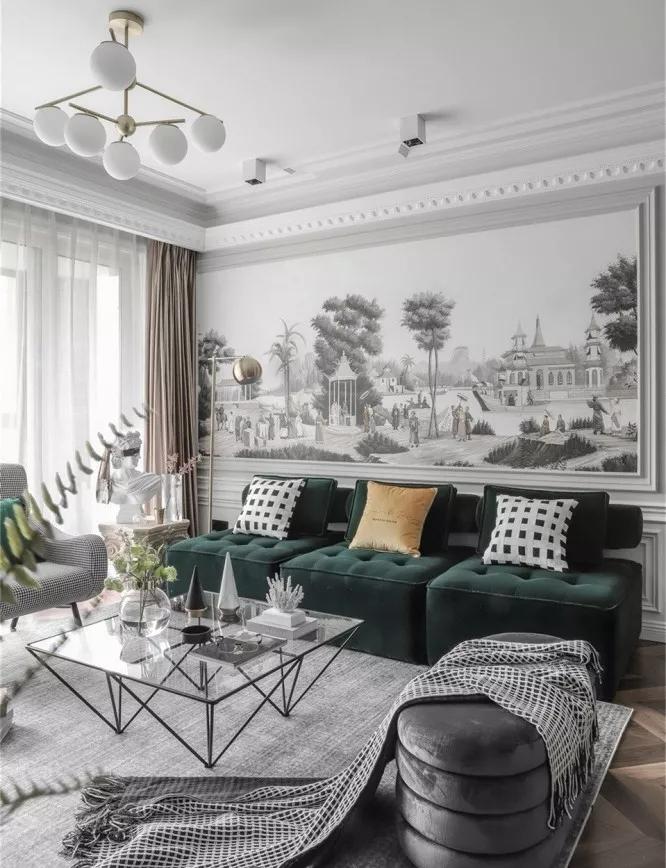 120㎡简约美式三代人的生活丨花漾美作朝花夕拾