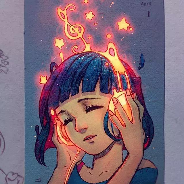 一个经历三次心脏手术，却依旧坚强，用水彩把伤痛化作星辰的女孩