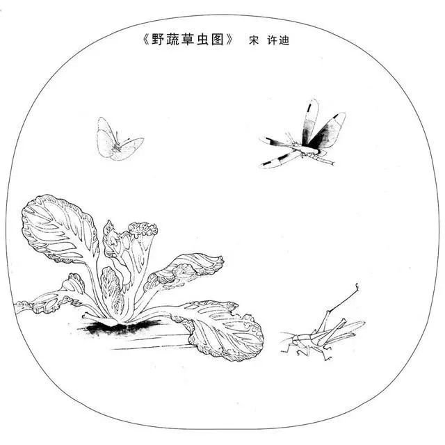 工笔白描底稿高清大图,宋人工笔画白描图片