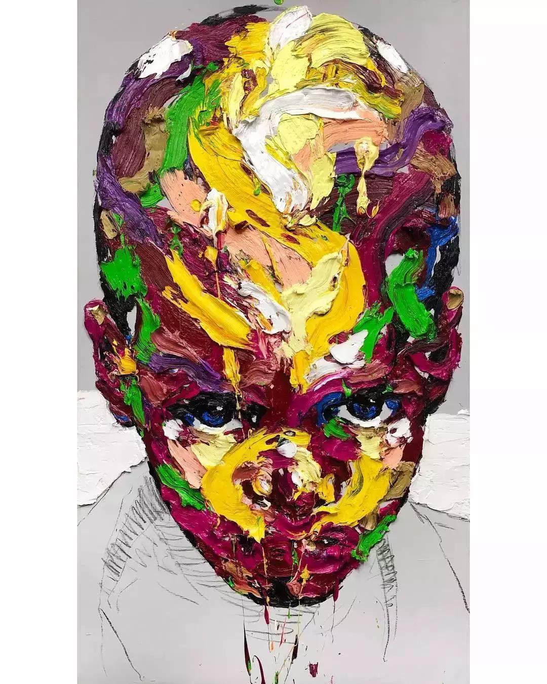 厚画的魅力！韩国shinkwangho用有张力的作品直击眼球！！！