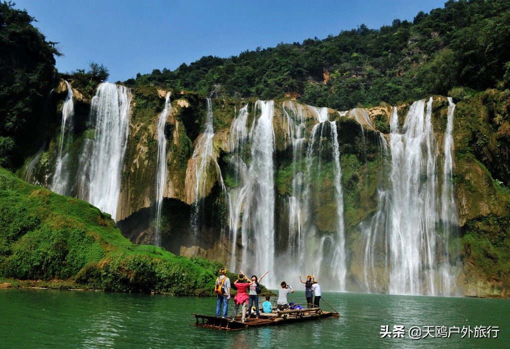 罗平九龙瀑布附近油菜花风光图片,九龙瀑布和罗平油菜花一日游