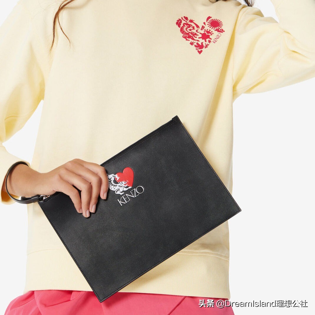 kenzo包限量款,kenzo刺绣小虎头斜挎包