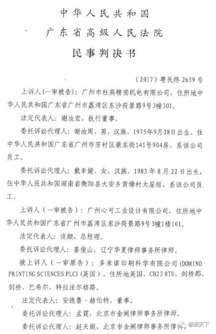 多米诺与杜高案,关注知识产权案件司法解密