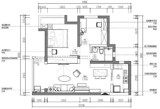 65平方二房一厅轻奢风格,70平两室一厅简装攻略