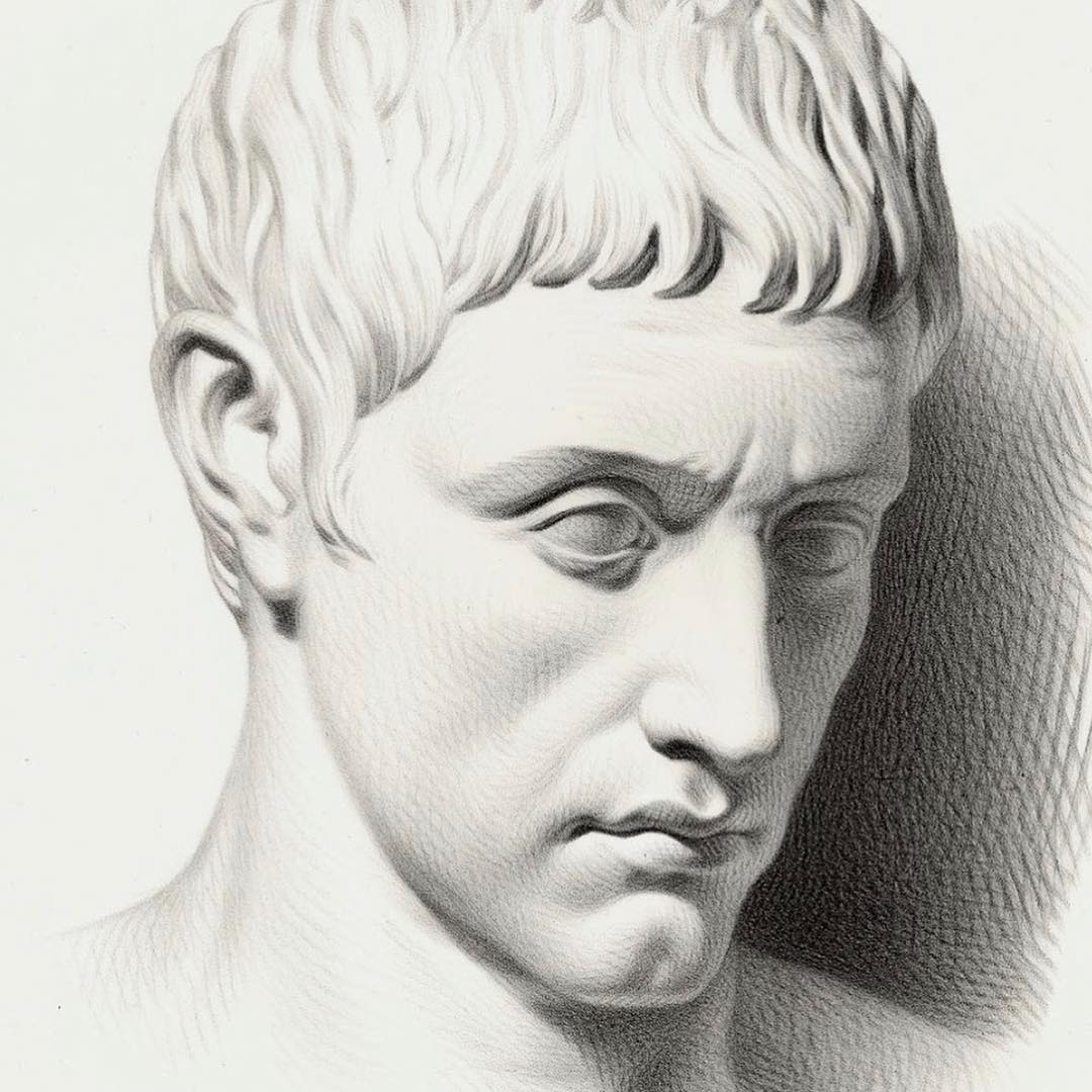 石膏头像大卫素描教程步骤,小卫石膏头像素描教程完整版