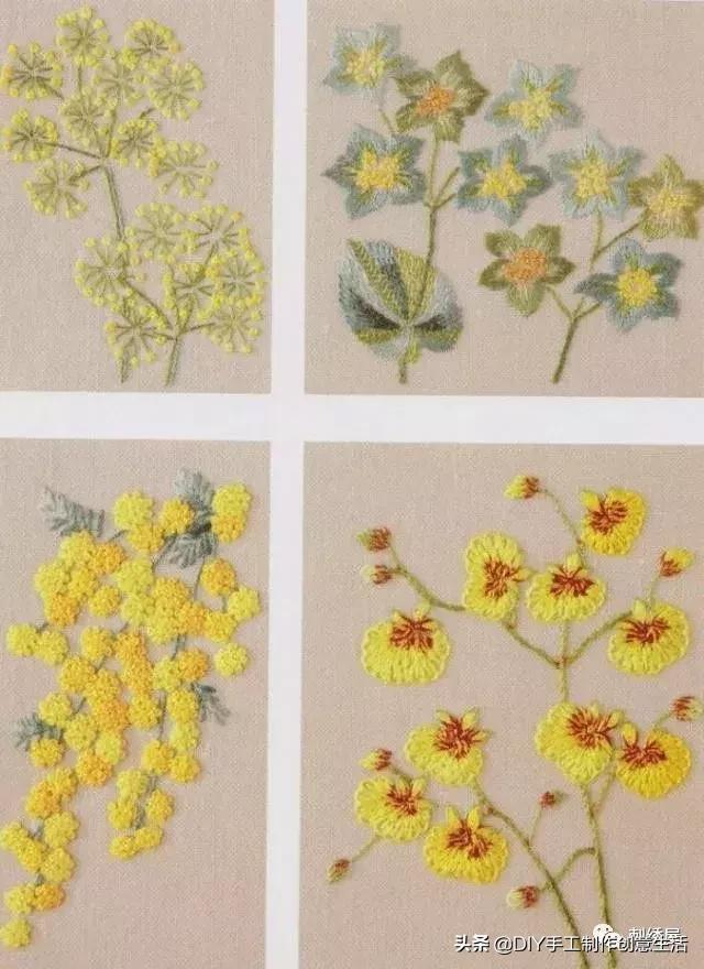 手工刺绣39款简单荷花刺绣图样,刺绣手工diy素材