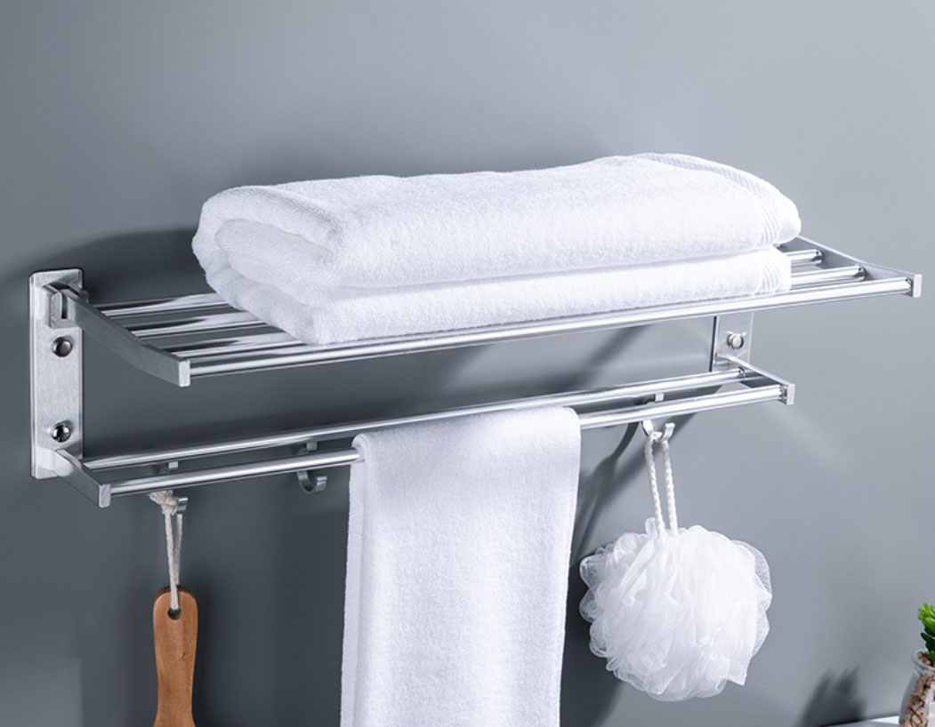 毛巾架太空铝免打孔,毛巾架选免打孔的结实吗