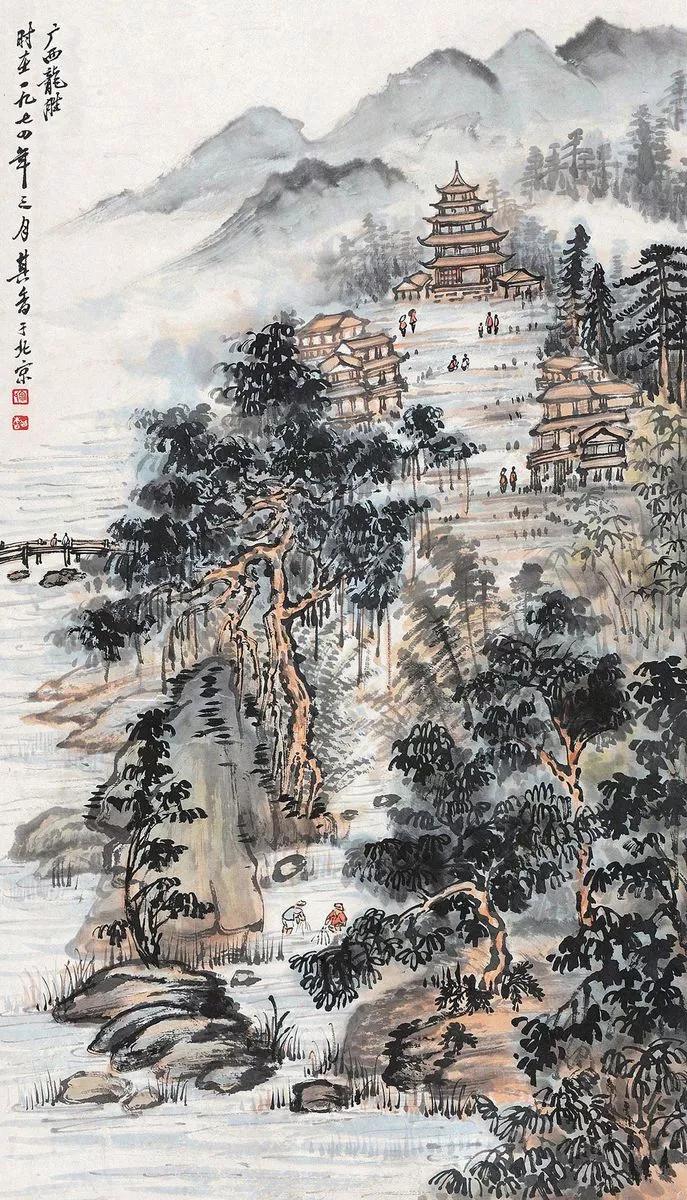 水墨画夜景欣赏,画夜景最好的中国画