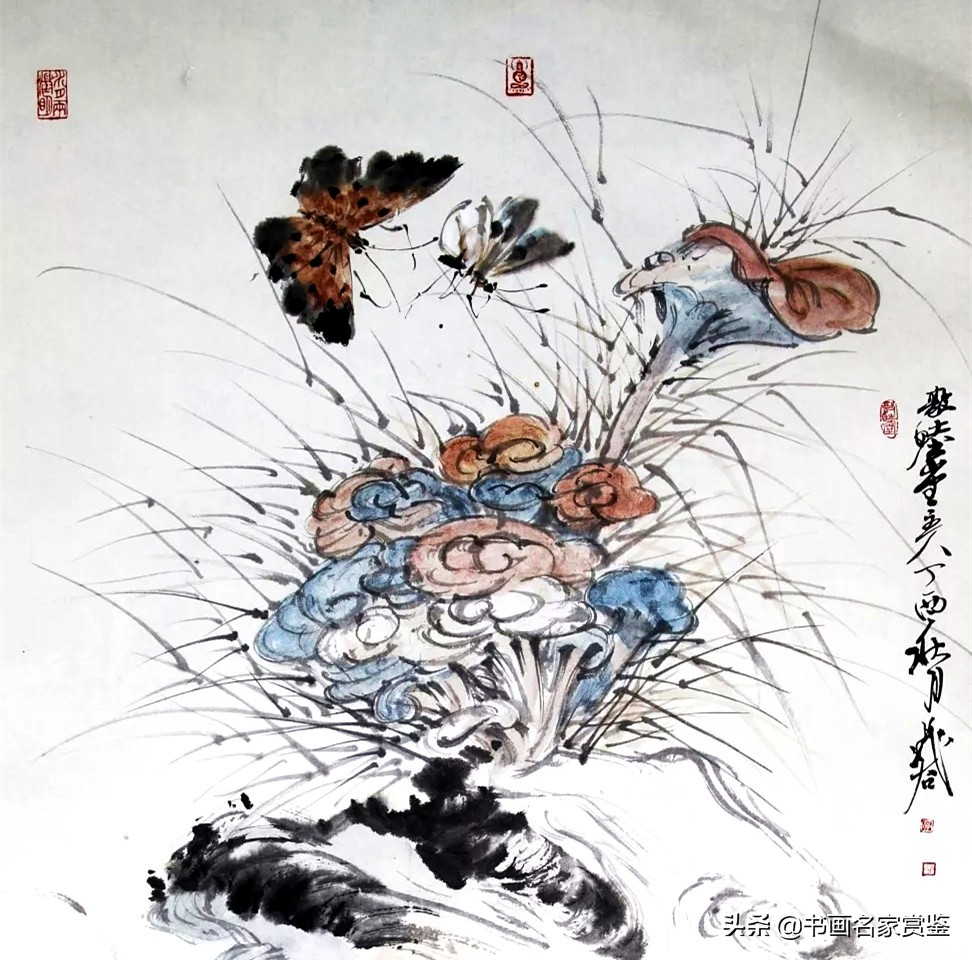 灵芝九折楚莲醉，翾风一叹梁庭秋——晁谷先生笔下的灵芝入画