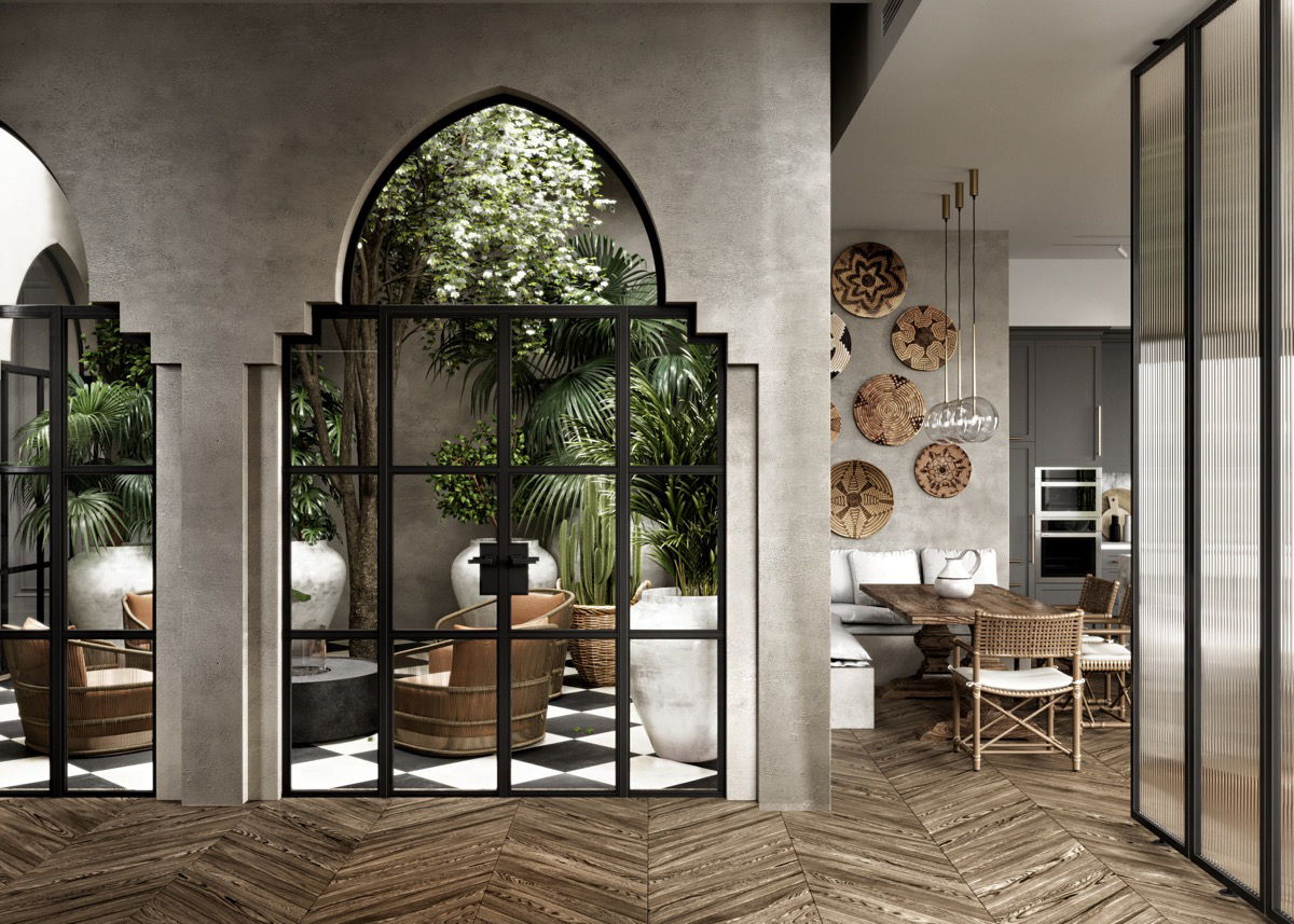 四米挑高户型装修风格,波希米亚风格装修