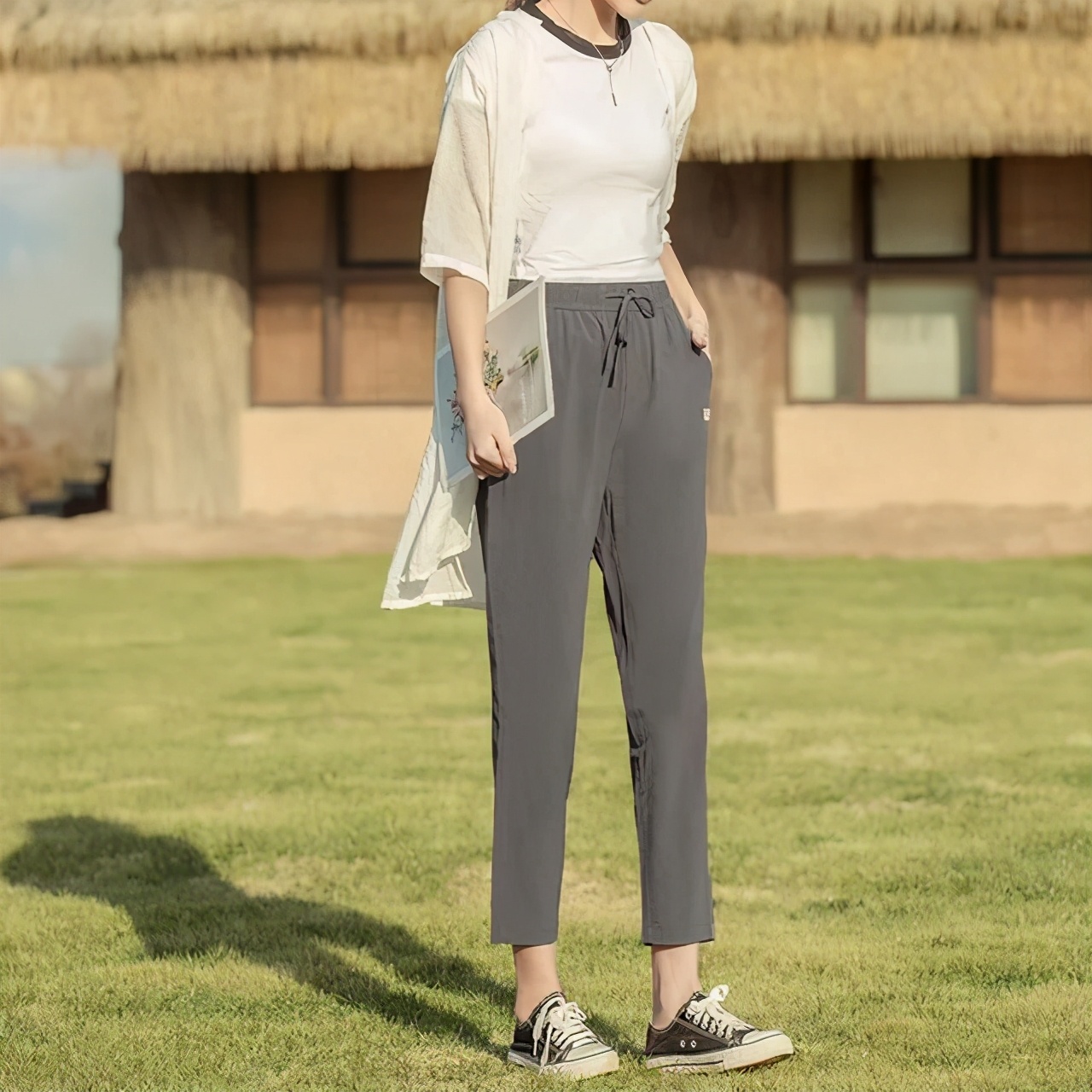 超凉爽的裤子显瘦又百搭,初夏穿搭显瘦中性风裤子