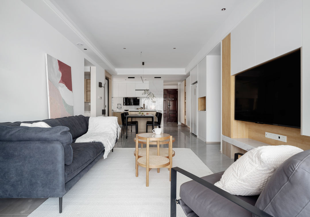 126平方现代简约风高级大气上档次,122平现代简约风格大气有质感十足