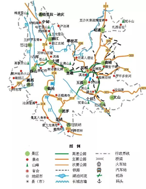 全国34个旅游城市地图汇总,全国旅游地图高清版2021