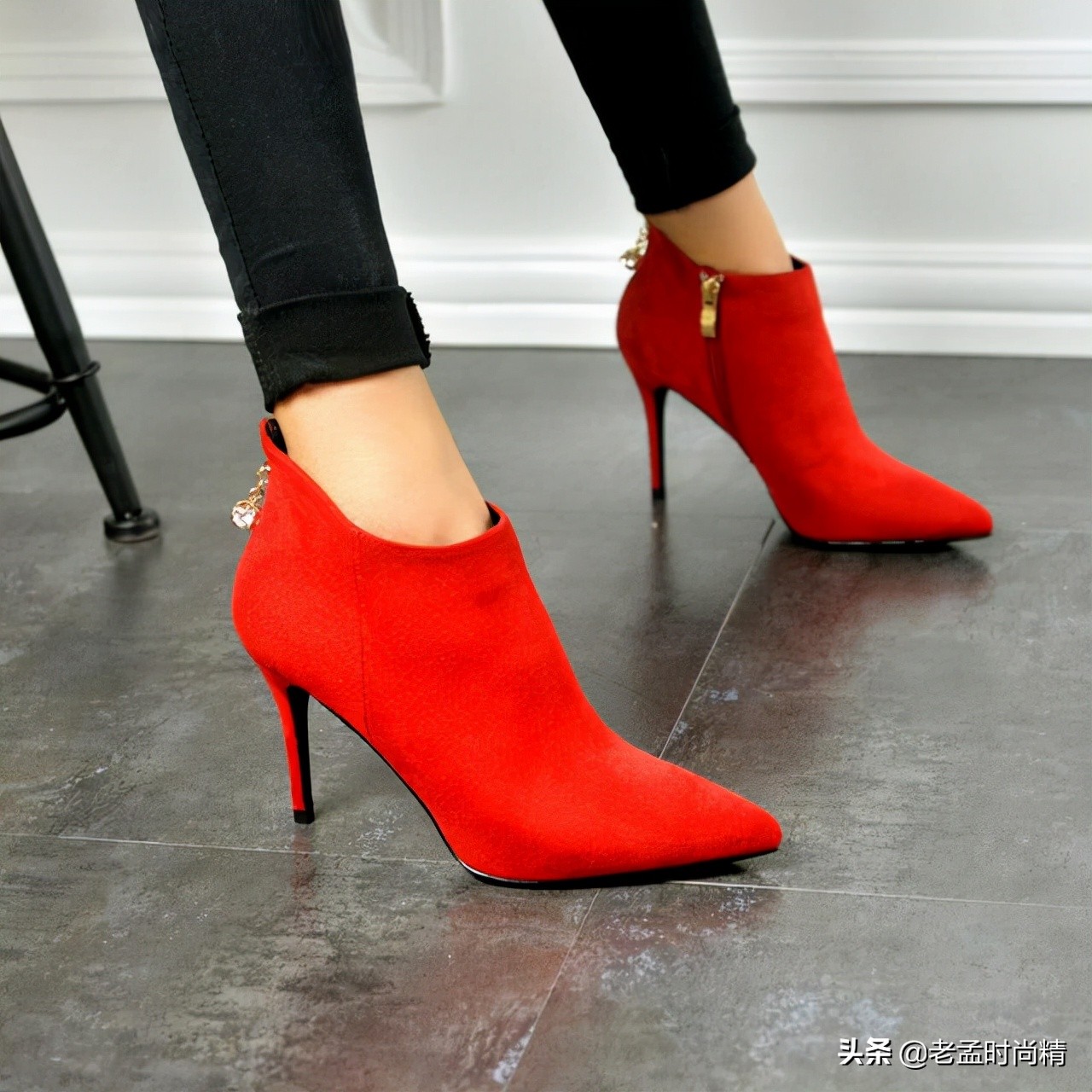女士时尚10厘米高跟鞋,气场十足的高跟鞋优雅时髦两不误
