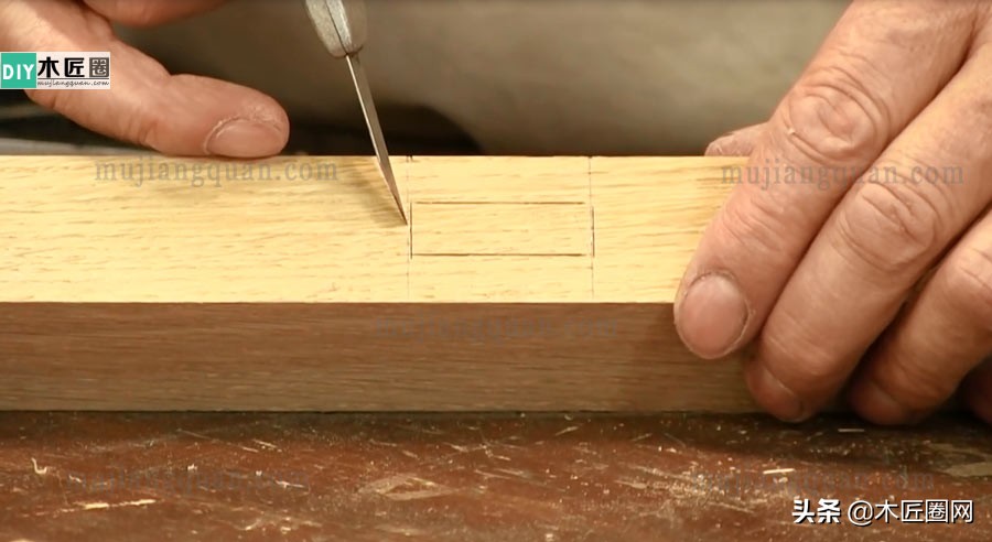 木匠手艺榫卯结构制作,木匠榫卯制作教程