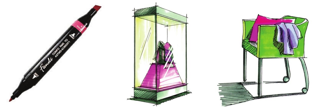 家具设计手绘板,家具设计绘画