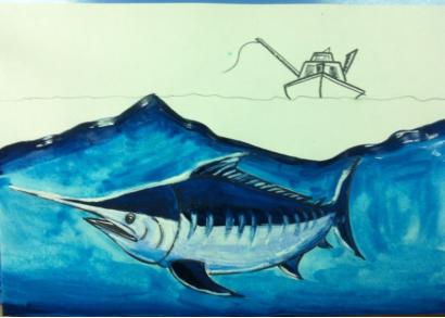 儿童画创意画鱼,儿童绘画鱼创意画