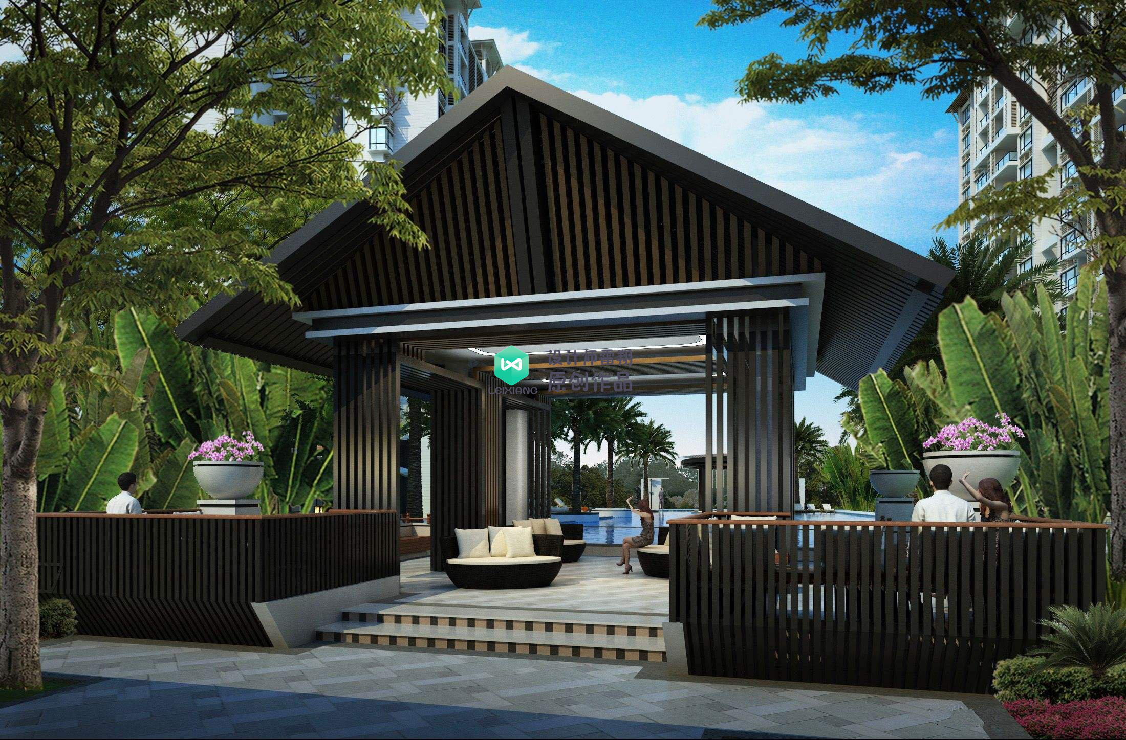 庭院凉亭设计,庭院景观凉亭制作过程