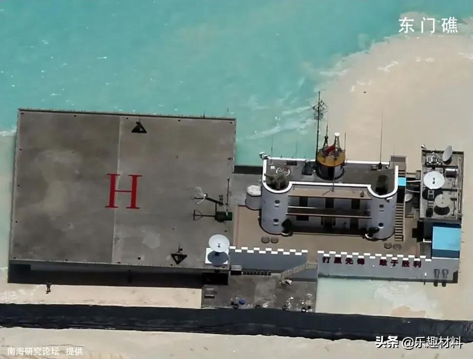 南沙东门礁全景图,南沙东门岛