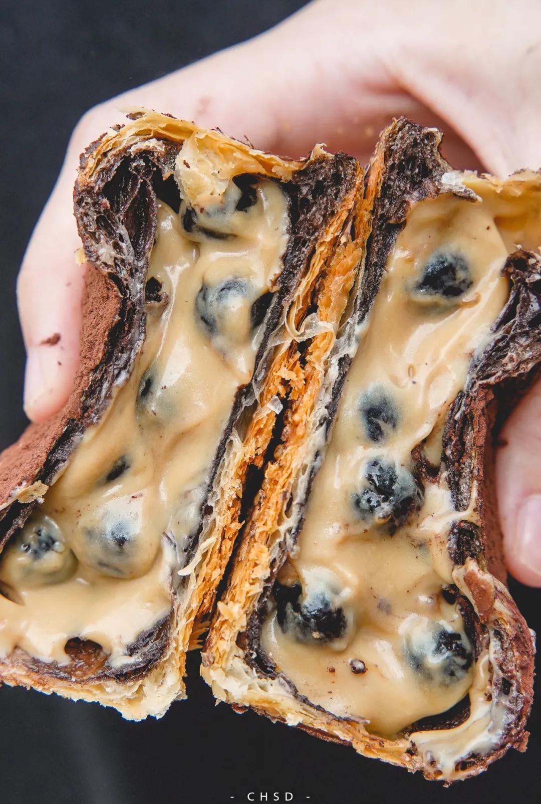 脏脏奶茶泡芙,脏脏黑糖珍珠泡芙