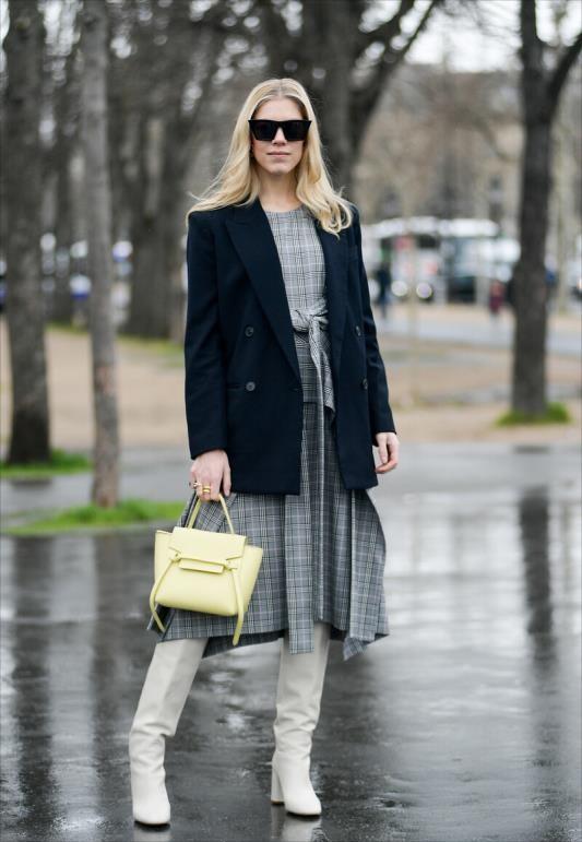 西装裙子的5种搭配高级又时髦,西装裙子早秋最时髦的打开方式