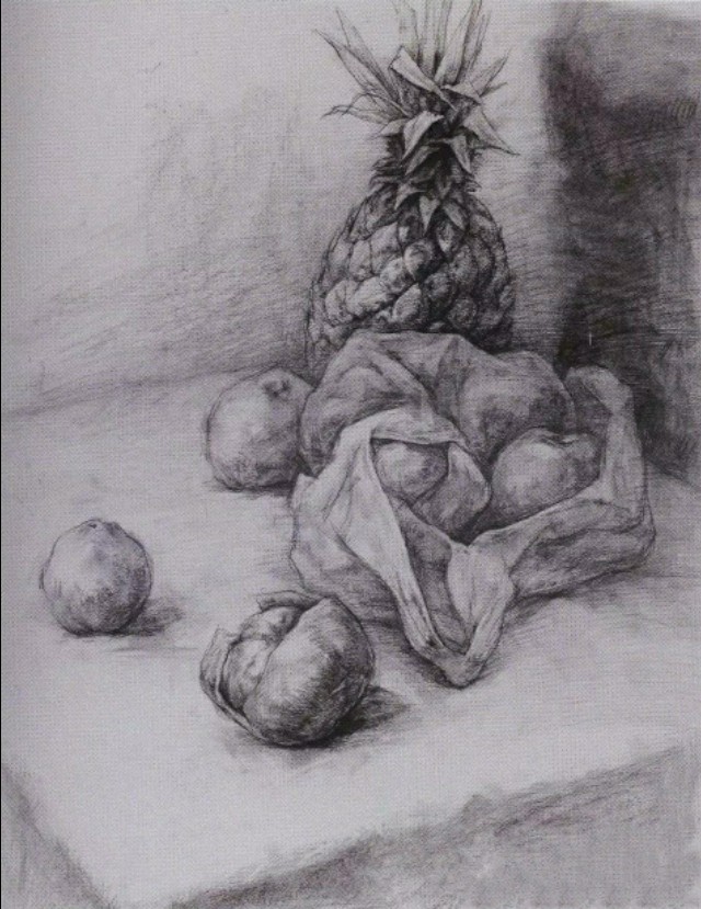 西安美术学院附中静物素描,西安美术学院素描真题