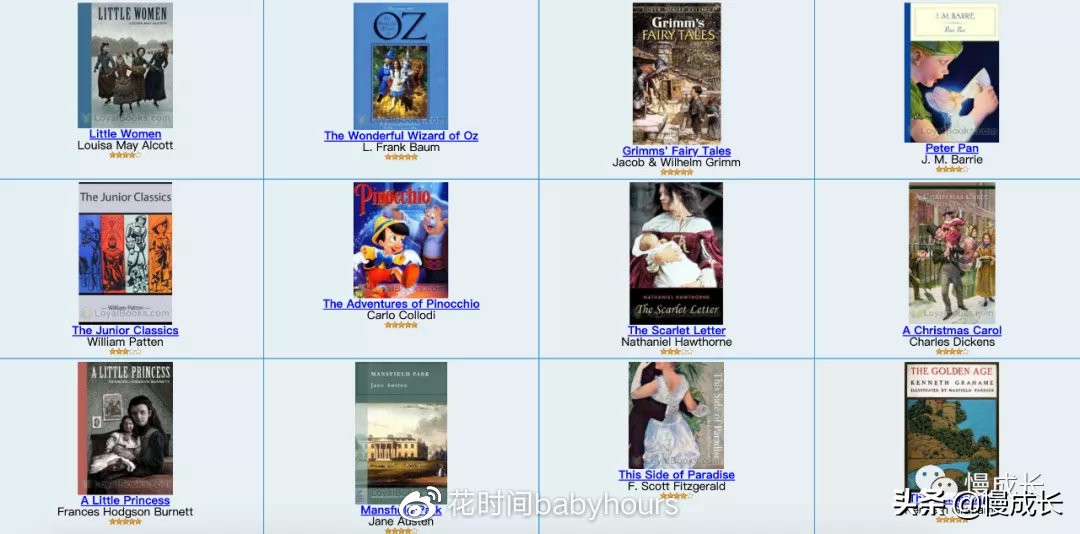 花时间阅读课外书,免费看英文童书的网站