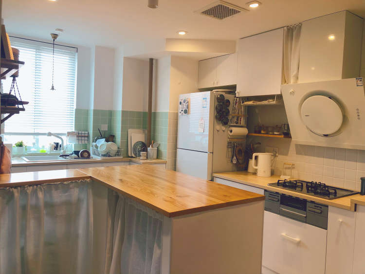 70平两室小户型,原木色的日式小清新,让家更温馨