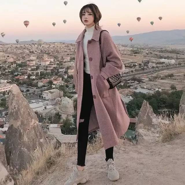 不是我吹，今年毛呢外套确实比貂绒好看，尤其适合小个子女生穿