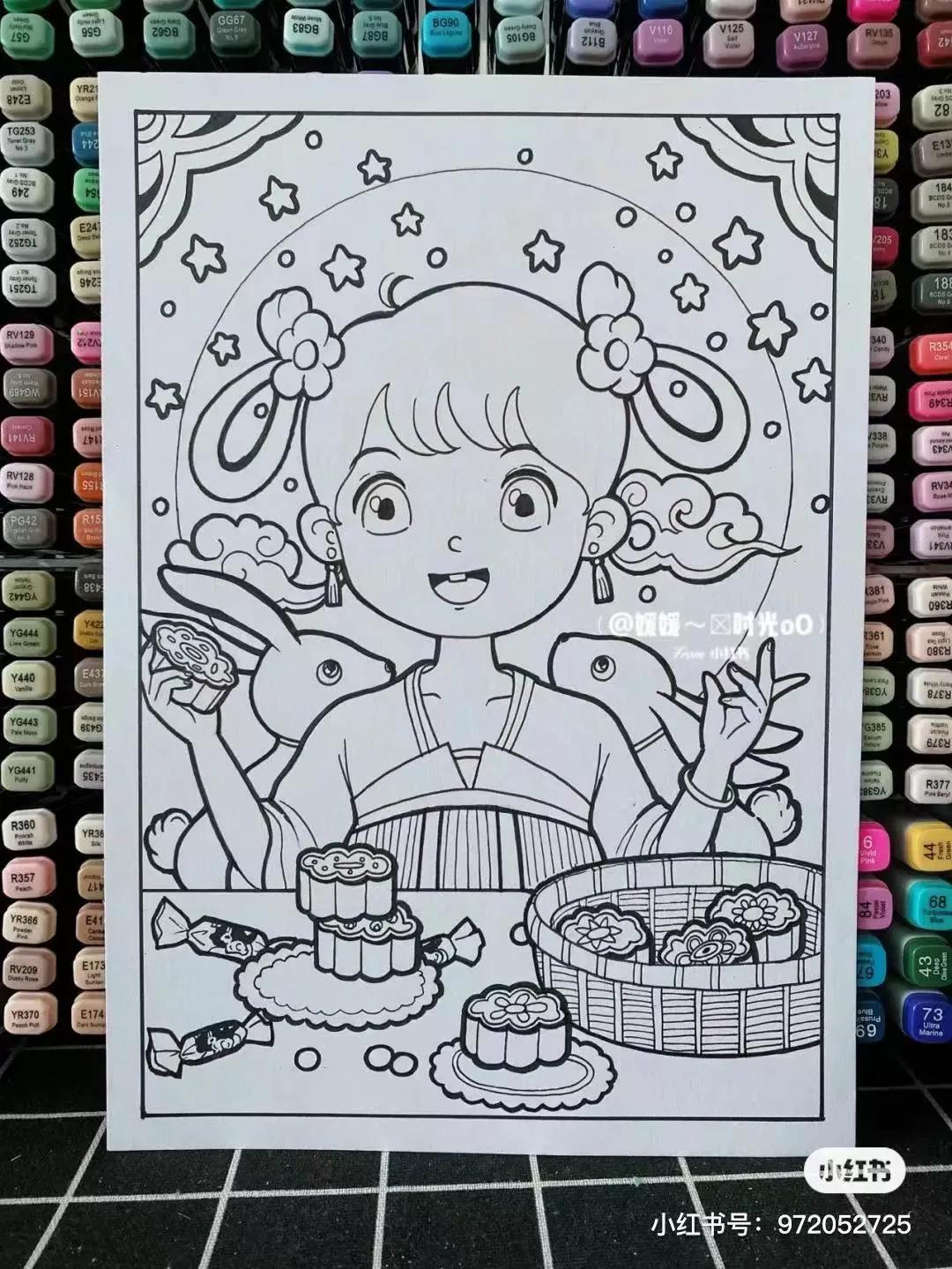 黑白线描画装饰画很简单,创意黑白线描装饰画100幅教程