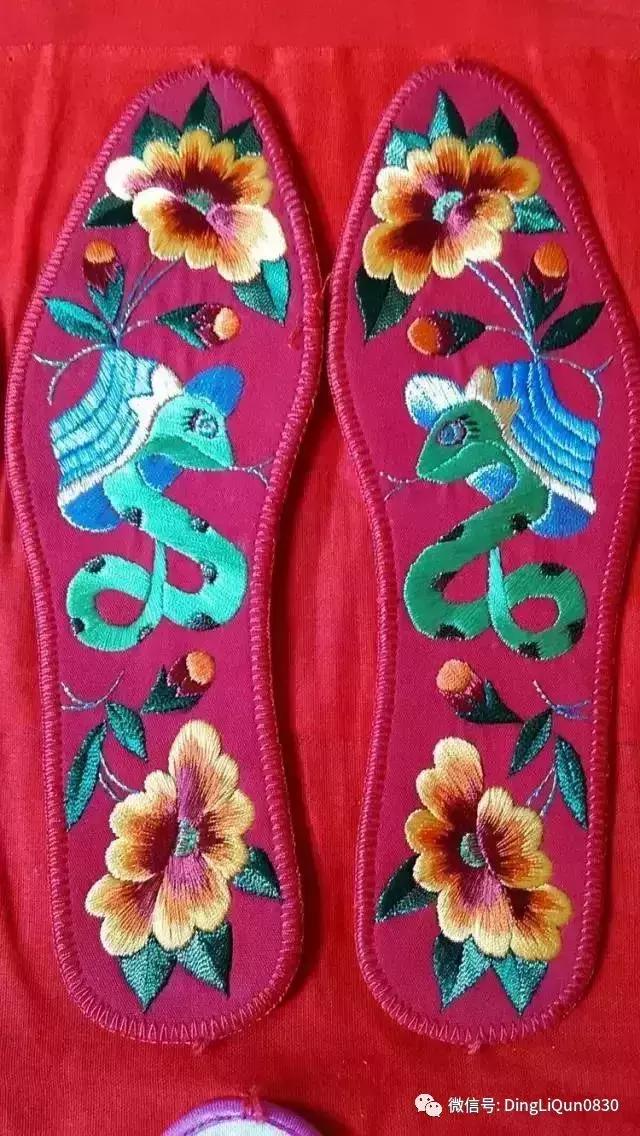 刺绣作品简单的,老式刺绣喜字的鞋垫刺绣方法
