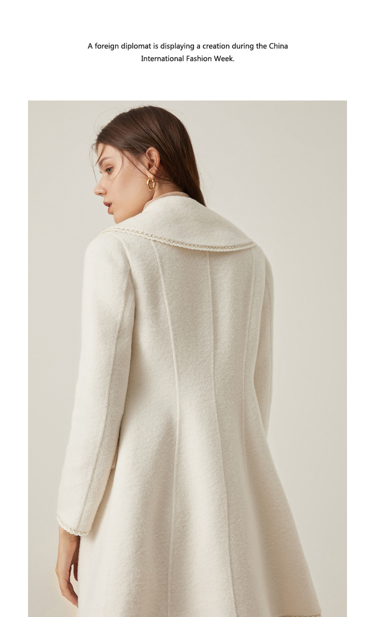 莱茵新款大衣,春季莱茵蓝色外套穿搭