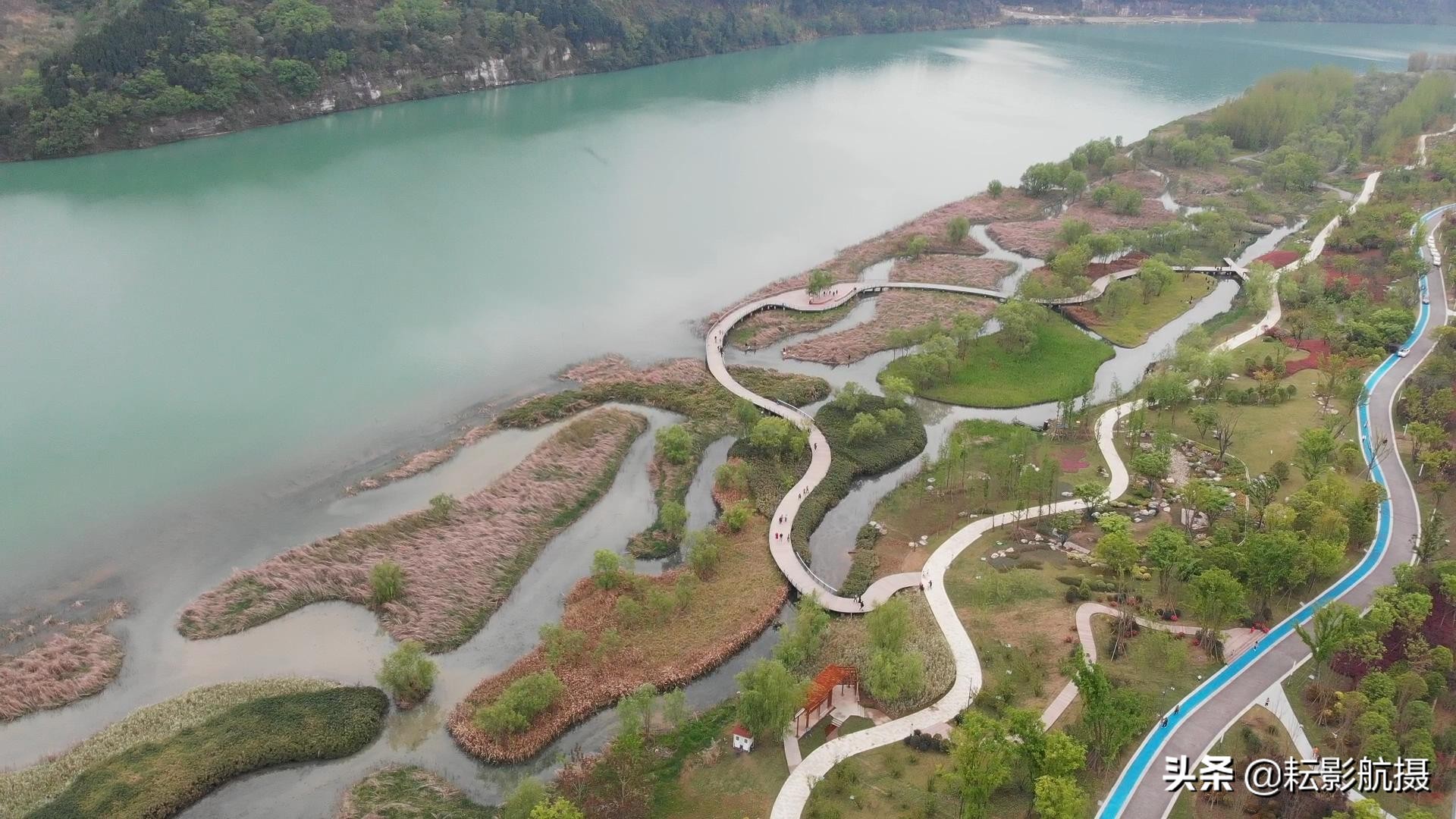 南部县满福坝手绘游览图,南部县满福坝全景拍摄