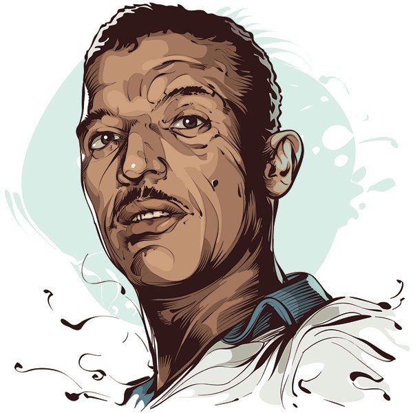 nba球星插画绘画,波普艺术人物肖像插画图