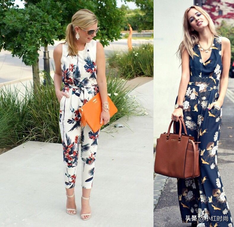 春夏碎花单品怎么搭配衣服,小碎花的正确搭配尽显少女气质