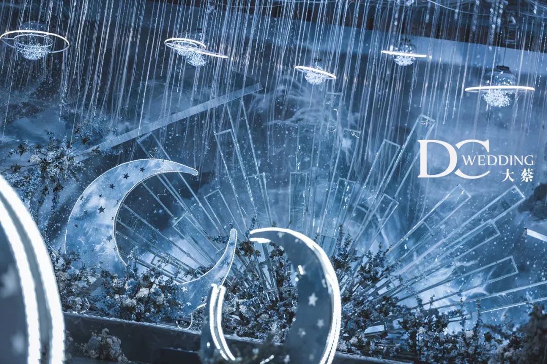 婚礼梦幻星空风格,韩式星空主题婚礼元素设计