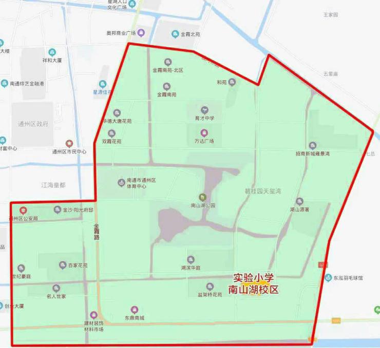通州学校片区,2021年通州学校划片