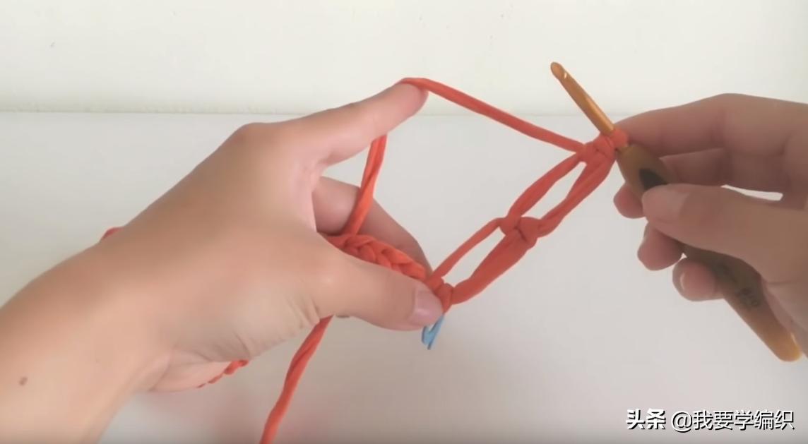 钩针花边袋,手提袋的钩织方法