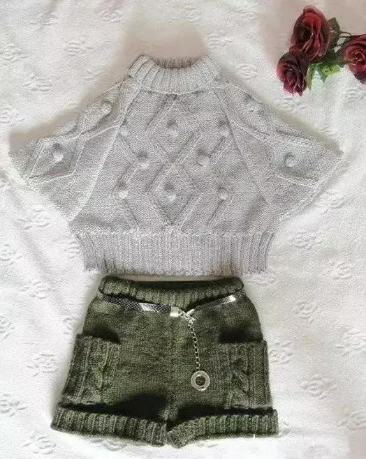 儿童搭配紧身裤的上衣秋冬款,儿童针织裤短裤怎么搭配