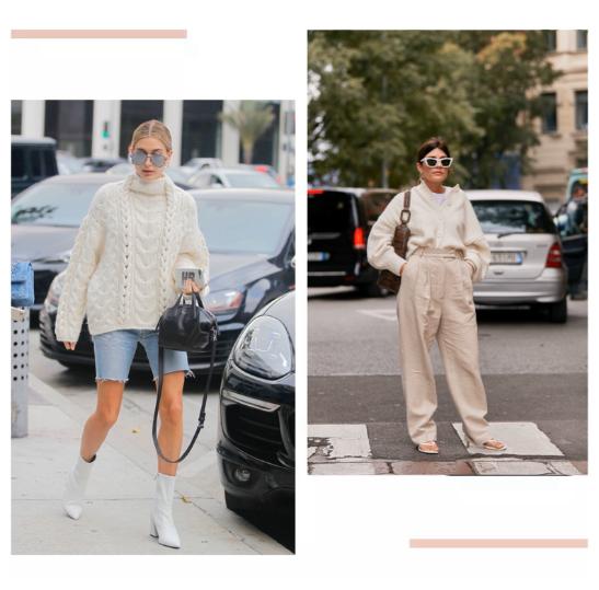 秋冬高级感穿搭淡粉色,奶油色系可爱的穿搭