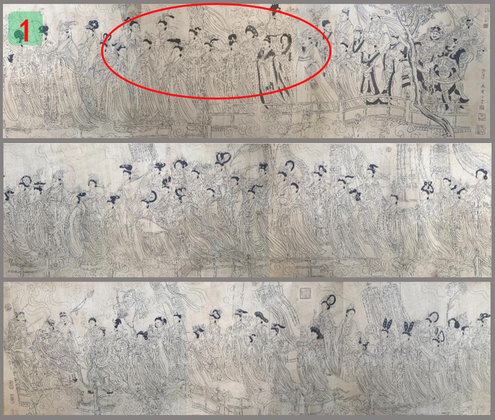 简析吴道子的白描作品送子天王图,吴道子李公麟白描相同之处